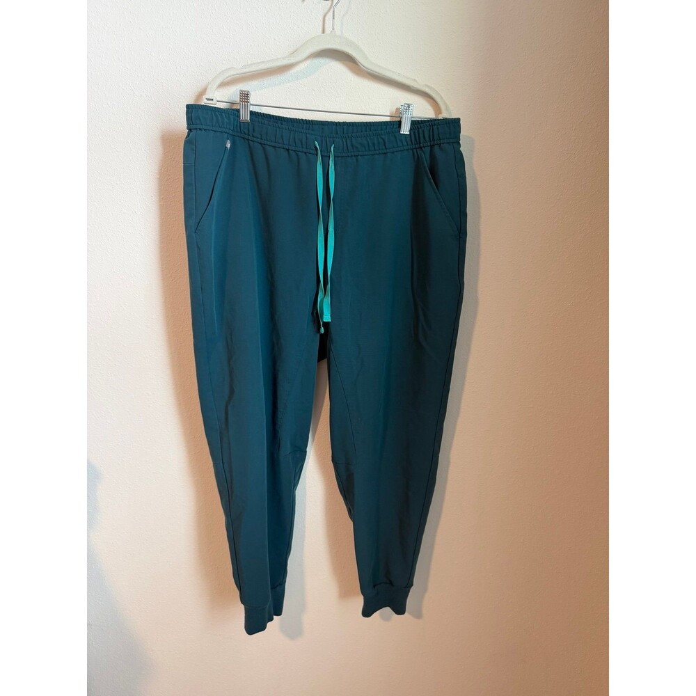 Figs Technical Collection Tansen Scrub Pant Joggers in Teal Size Men’s XXL/S